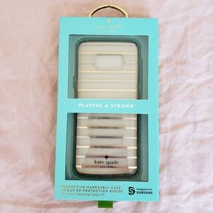 Kate Spade Metallic Stripe Galaxy S8 Phone Case